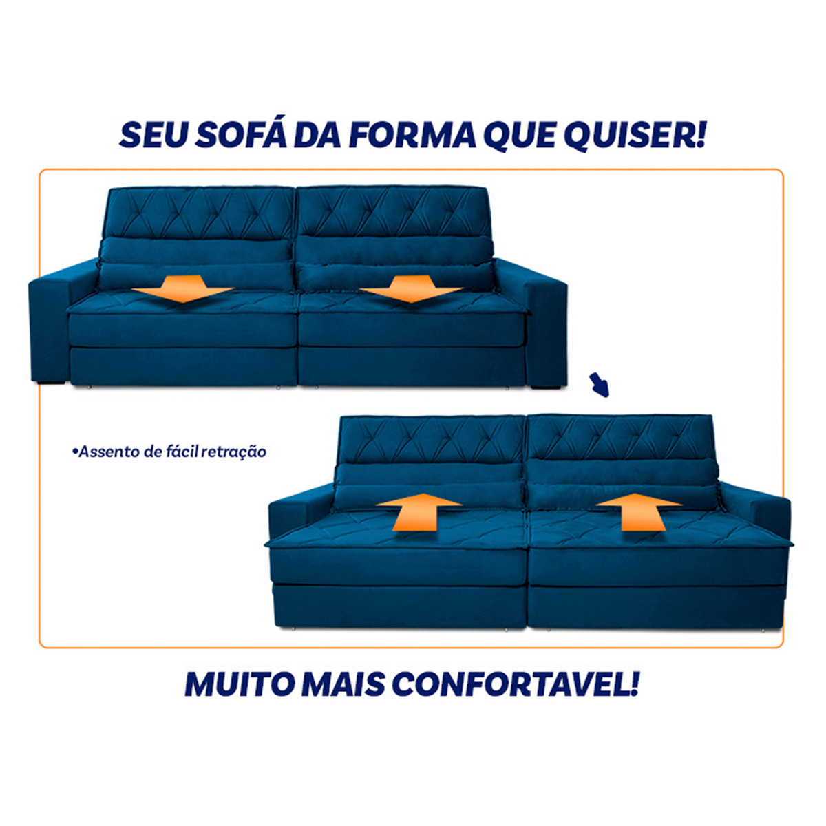 Sinta a Praticidade do Mecanismo Retrátil