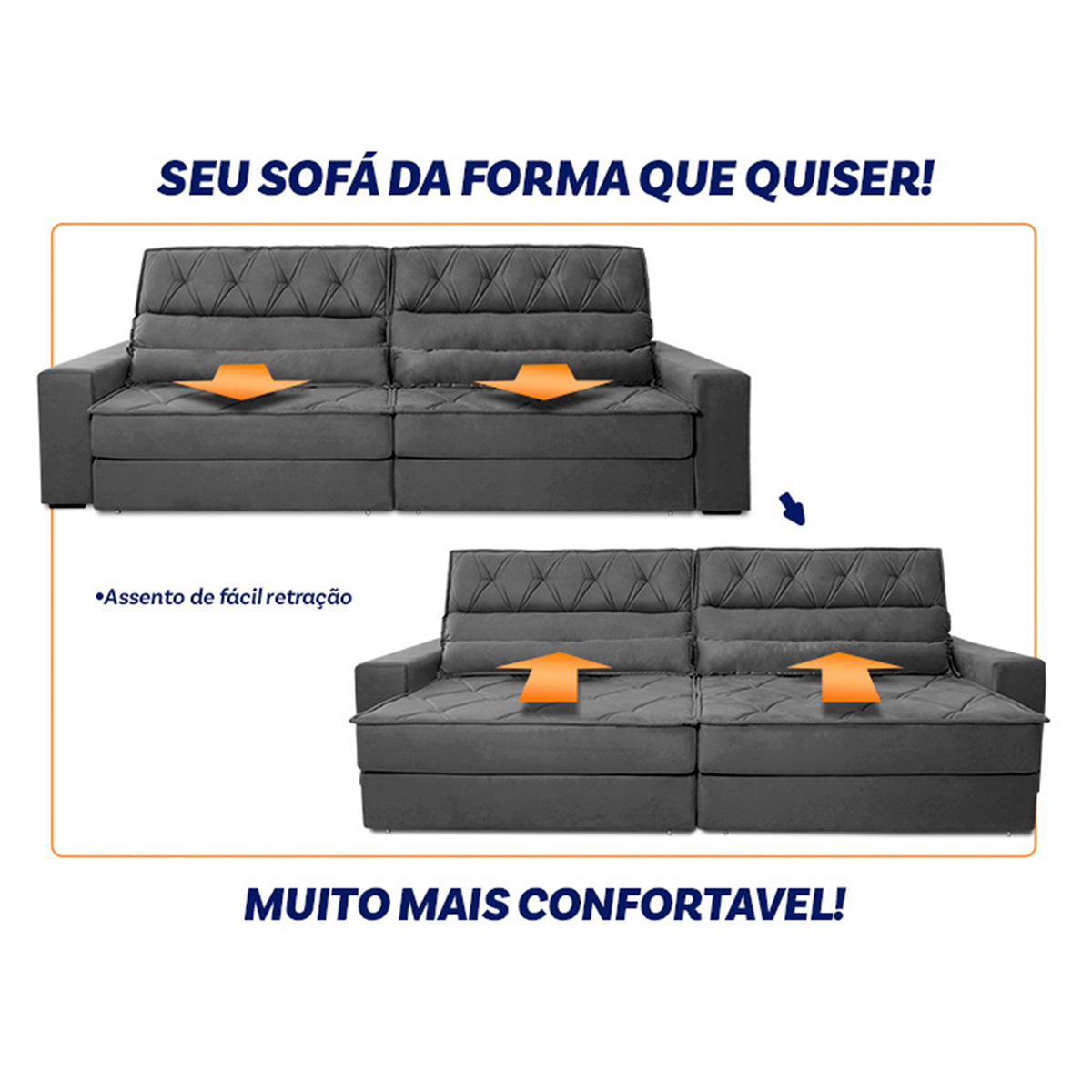 Sinta a Praticidade do Mecanismo Retrátil