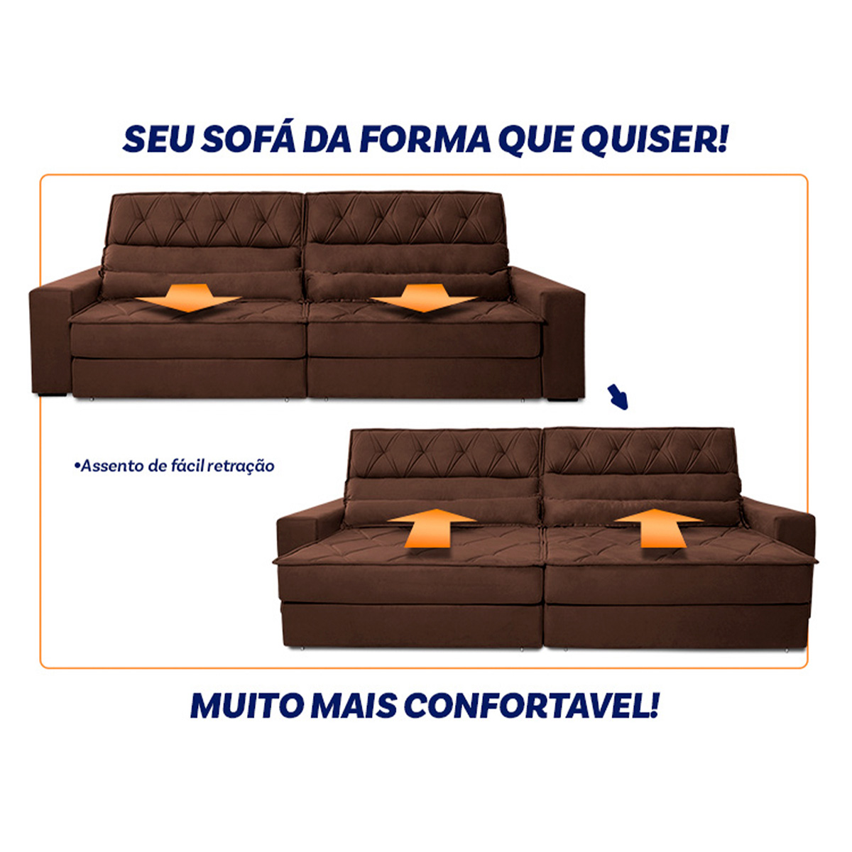 Sinta a Praticidade do Mecanismo Retrátil