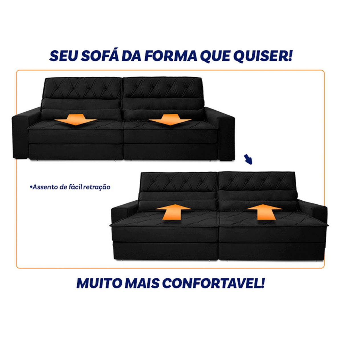 Sinta a Praticidade do Mecanismo Retrátil