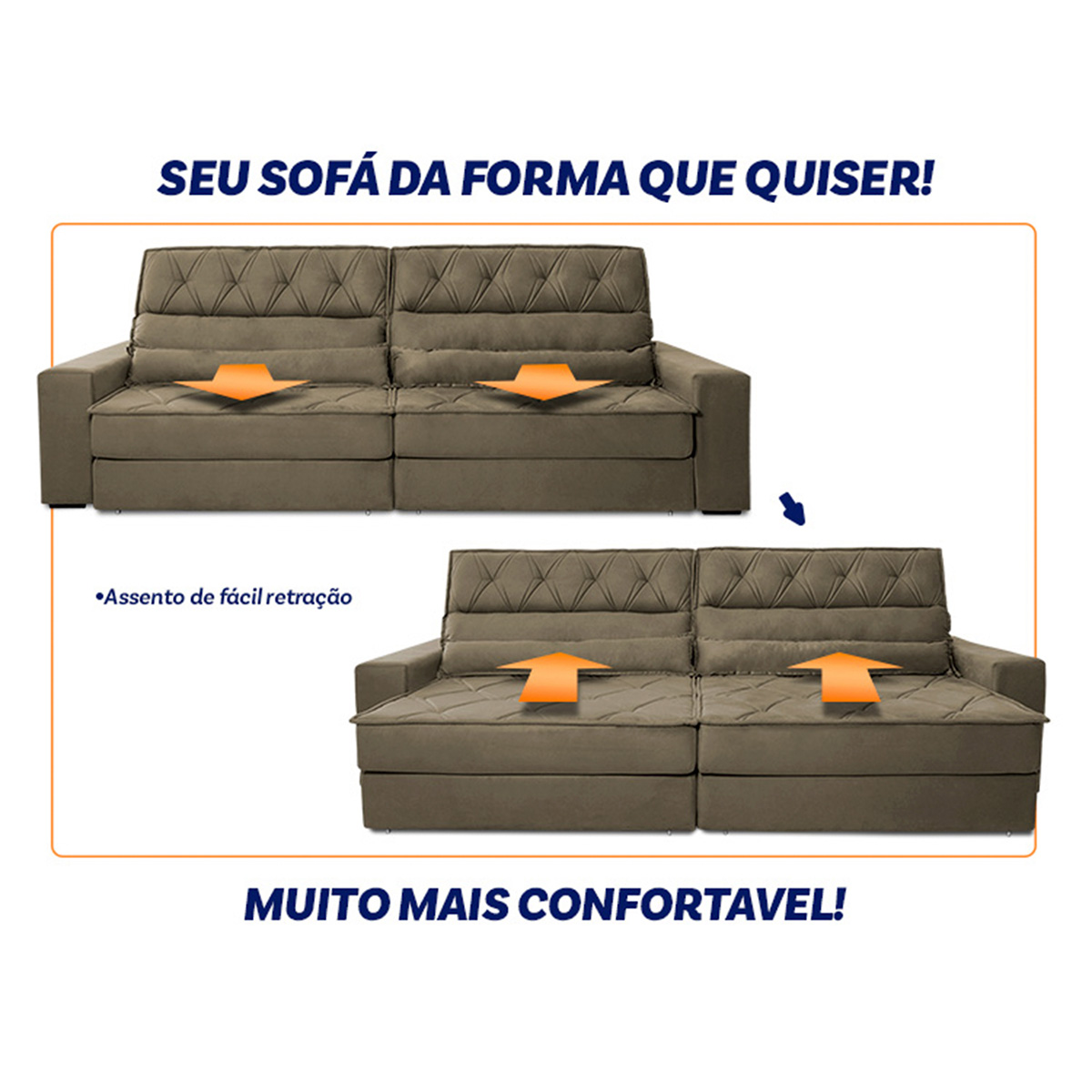 Sinta a Praticidade do Mecanismo Retrátil