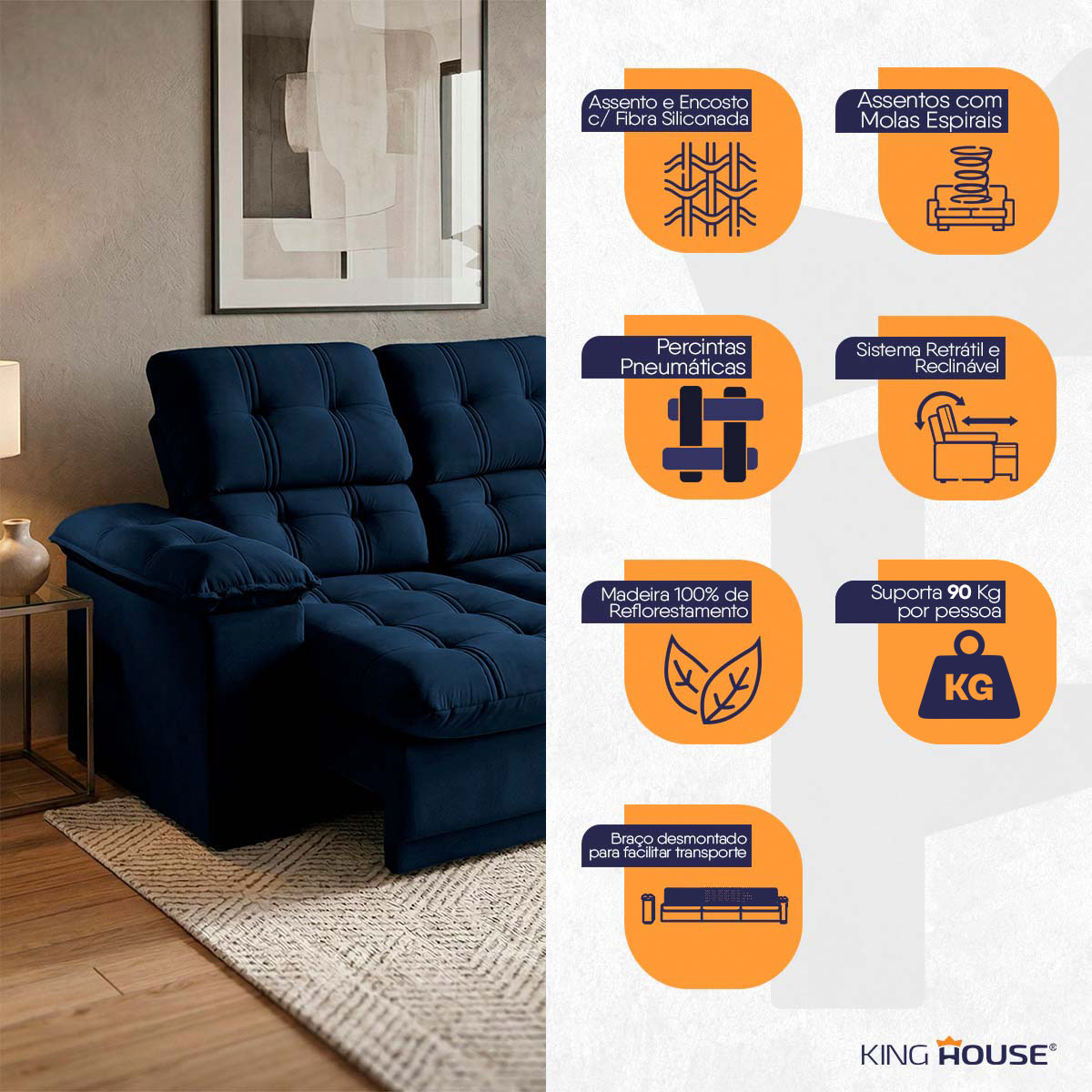 Recline e Descubra Cinco Posições