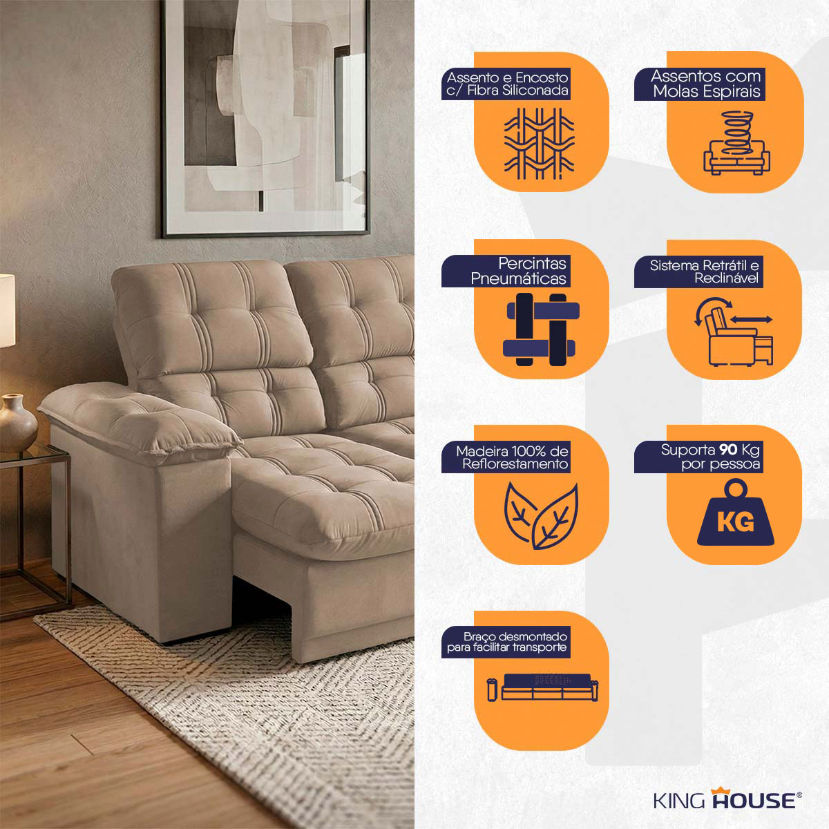 Recline e Descubra Cinco Posições