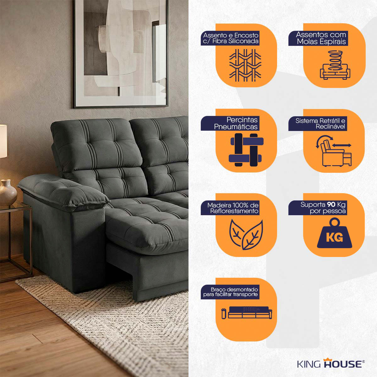 Recline e Descubra Cinco Posições