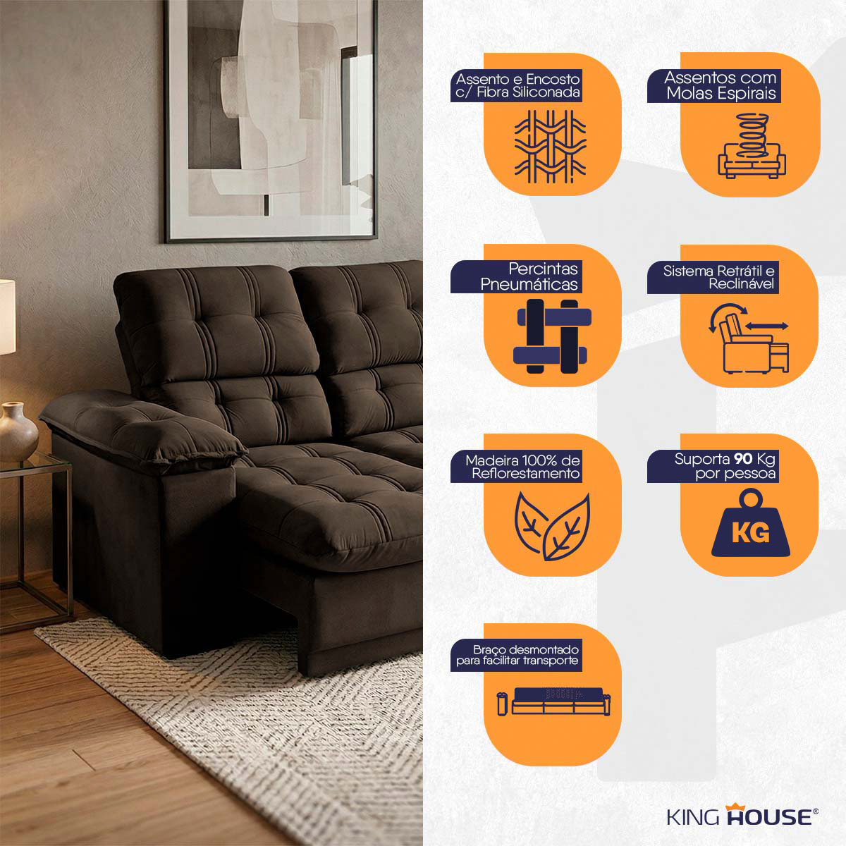 Recline e Descubra Cinco Posições