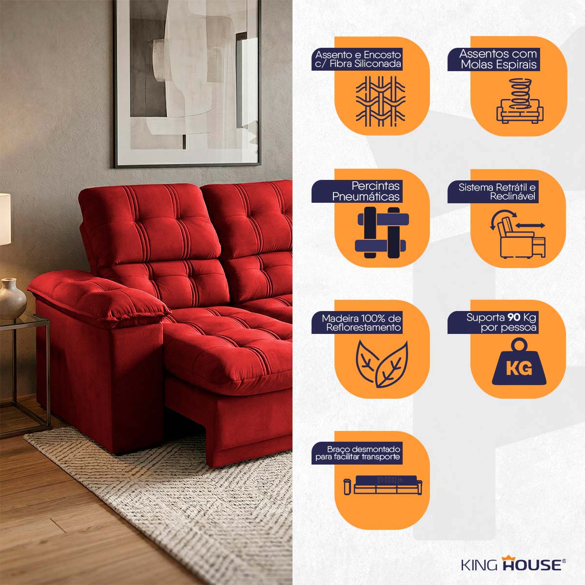 Recline e Descubra Cinco Posições